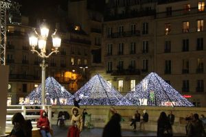 Paris France Winter Decorations