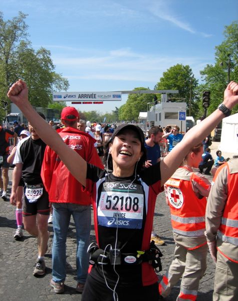 J. Chung at the Paris Marathon