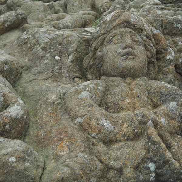 Figure at Rochers Sculptés in Rothéneuf, France