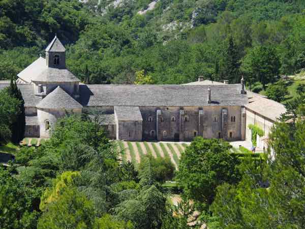 View of the Abbey de Senanque during a walk to and from Gordes