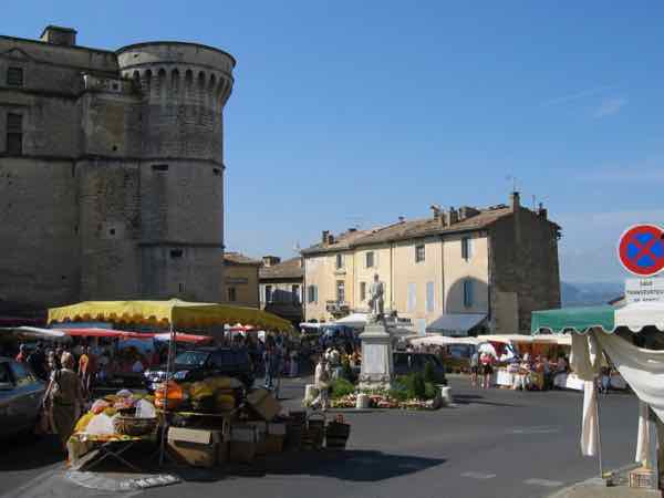 Market day in Gordes, Provence