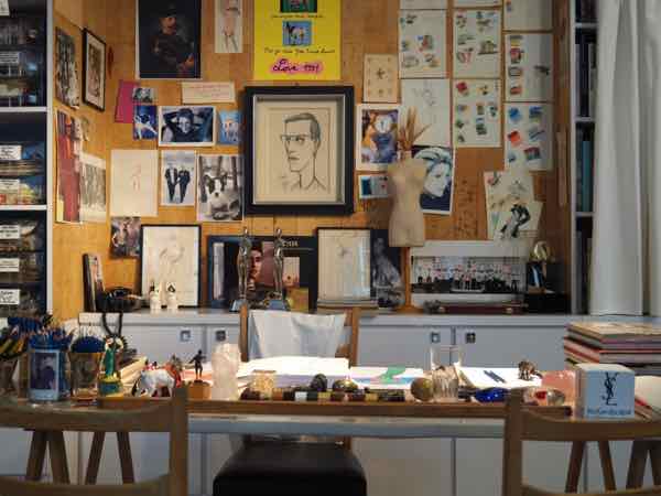 Studio at Musée Yves Saint Laurent (J. Chung)