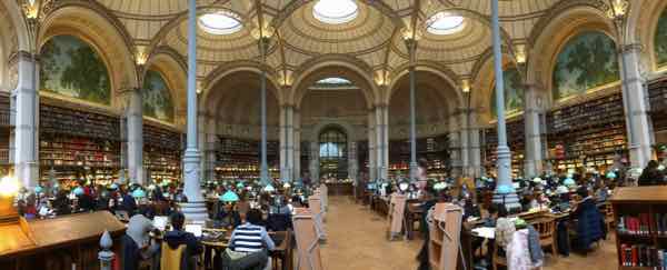 Labrouste Reading Room at the National Library of France Richelieu Site (J. Chung)