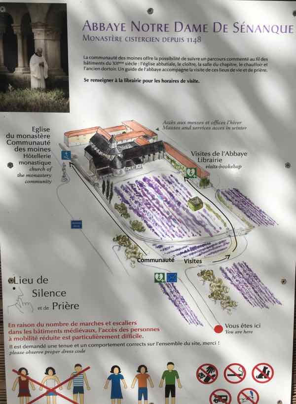 Abbey Notre Dame de Senanque Information Poster