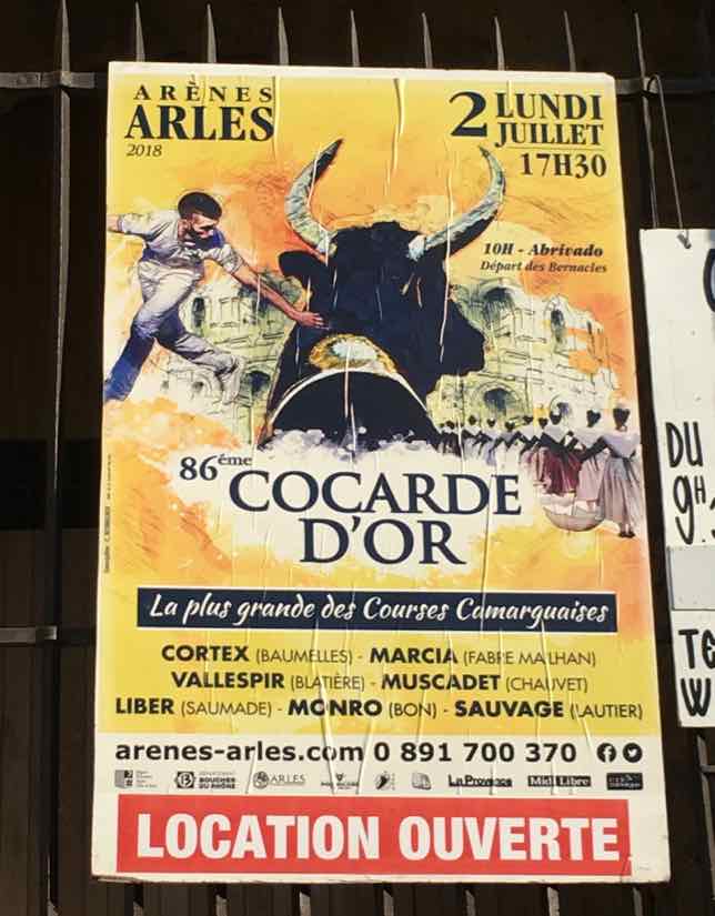 Poster: Bull fighting at the Corcarde d'Or 