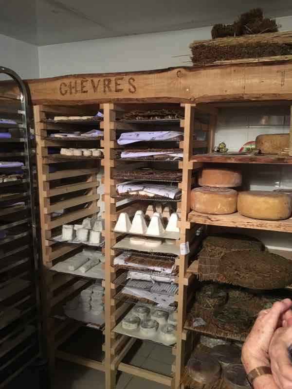 Cheese cellar at Paroles de Fromagers