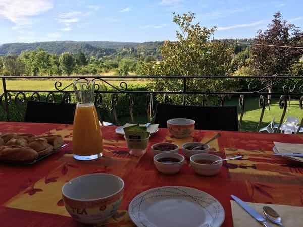 Terrace at Au Mas des Graviers-Ardeche (J. Chung)