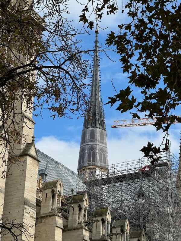 New  spire at Notre Dame de Paris