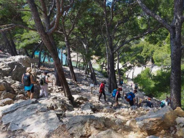 Approaching Calanque de Port Pin (J. Chung)