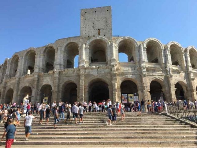 Outside Arles Amphitheatre (J. Chung)