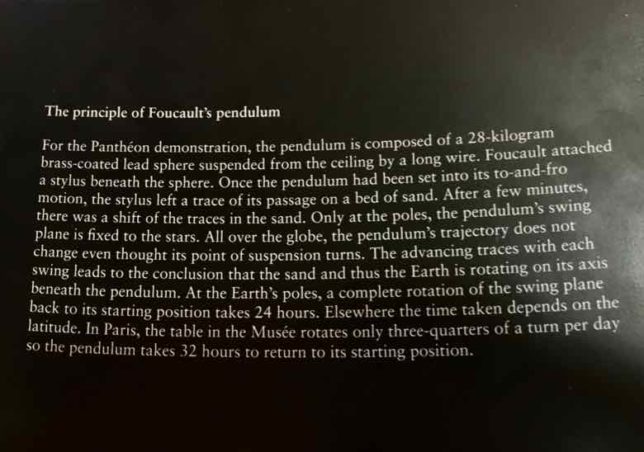 Principle of Foucault's pendulum-from Arts et Metiers Museum