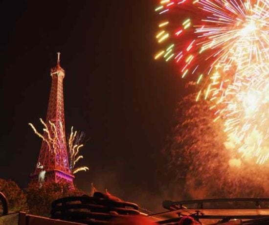 Celebrating Bastille Day In Paris with fireworks (J. Chung)