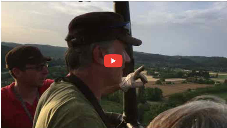 Hot air balloon ride-Youtube video