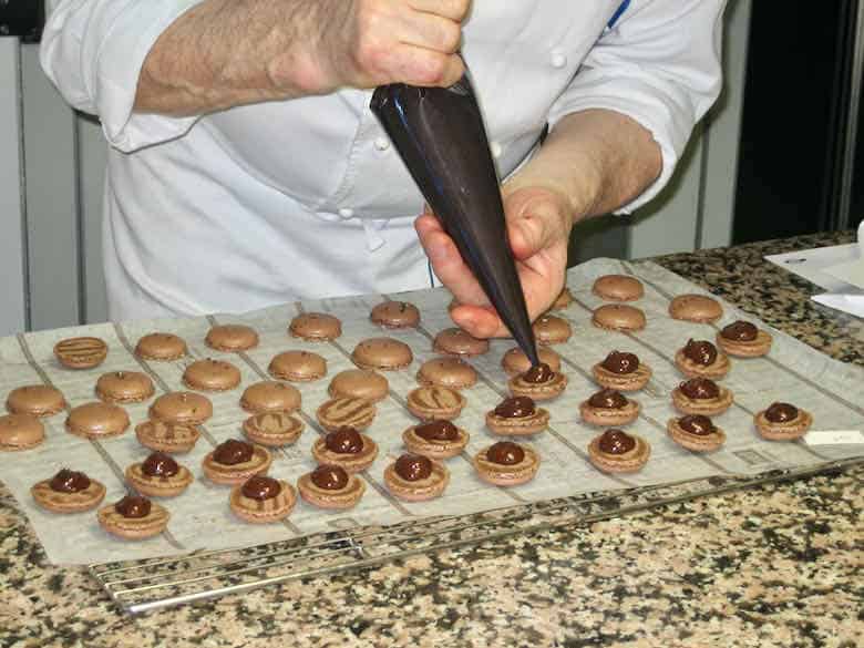 Making macarons at Le Cordon Bleu