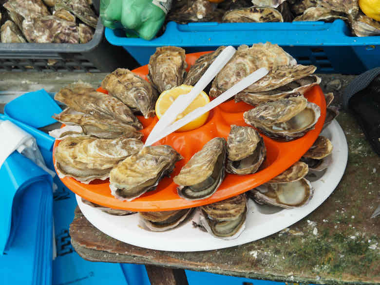 Oysters in Cancale, Brittany