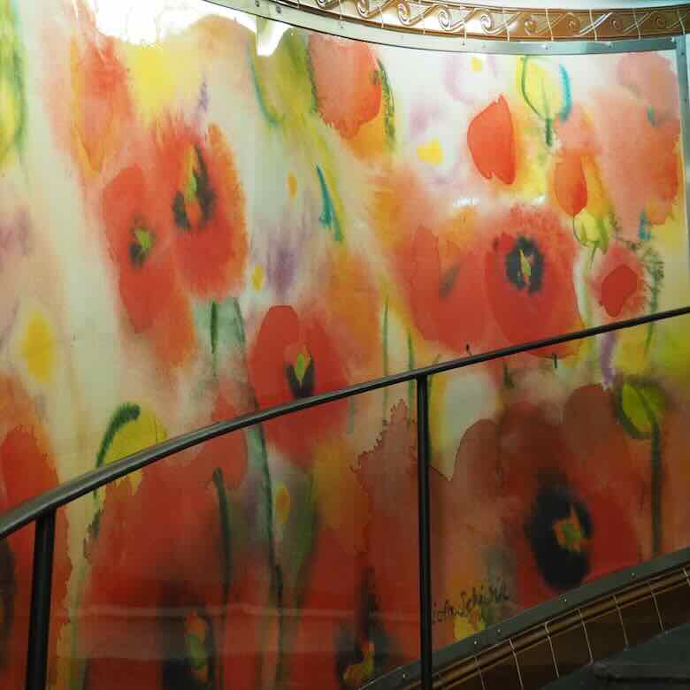 Abbesses Metro mural-flowers