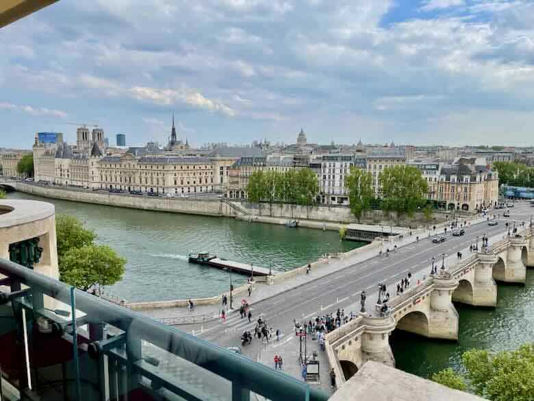 Vue sur le Pont Neuf et la rive gauche de Paris