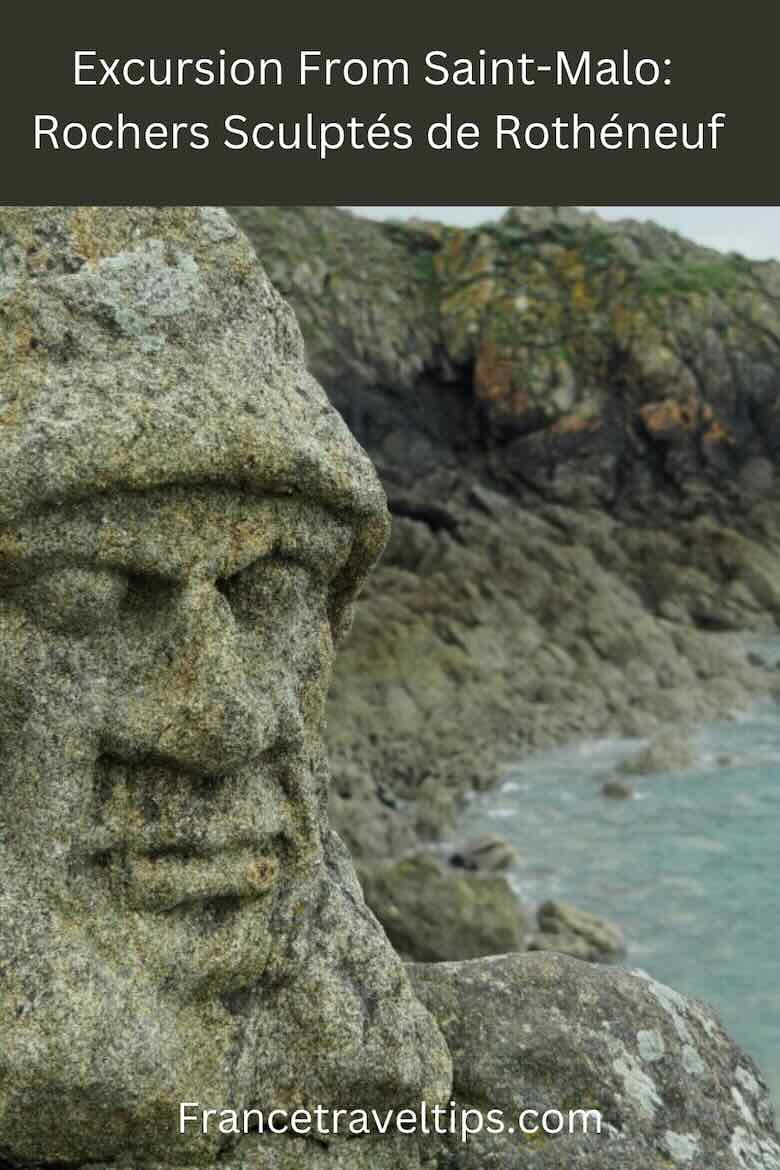 Sculptured Rocks located north of Saint-Malo