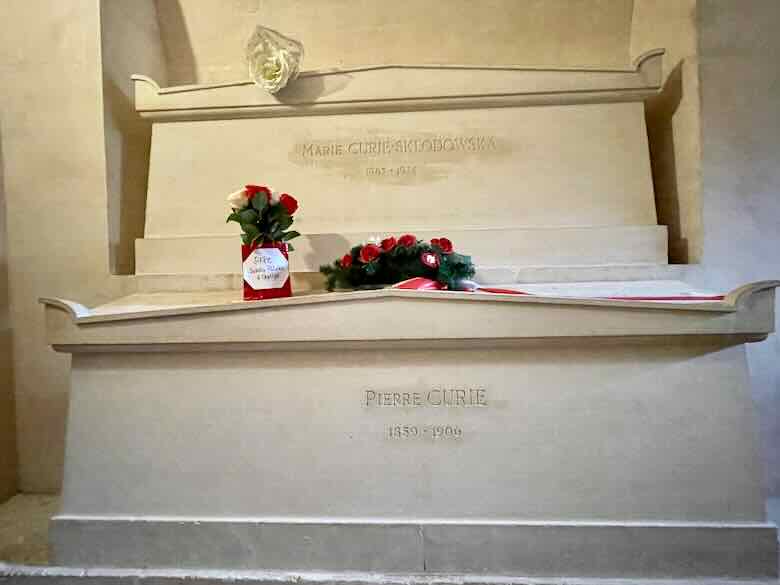 Marie Curie and Pierre Curie Interred at the Paris Pantheon