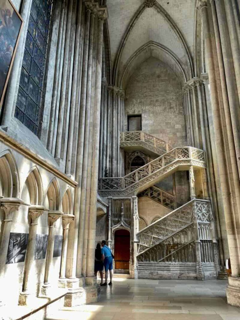 Escalier de la Librairie-Cathedral Notre-Dame de Rouen
