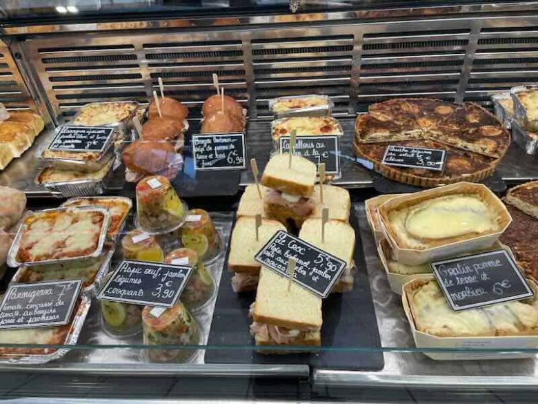 Take away foods from Les Halles, Dijon