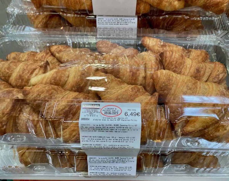 Butter croissants at Costco in France