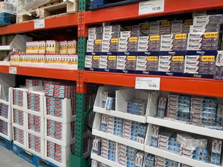 Pharmacy items at Costco in France