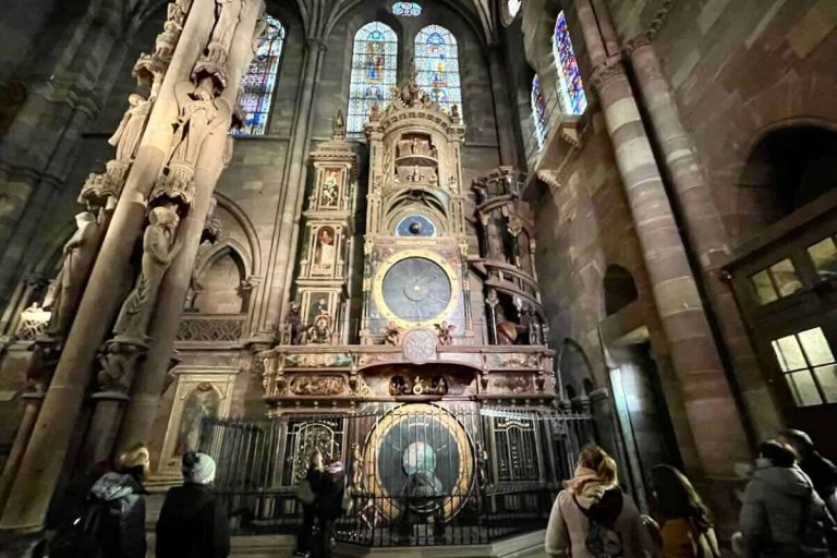 Astronomical Clock At Strasbourg Notre-Dame Cathedrale (Feat Img)