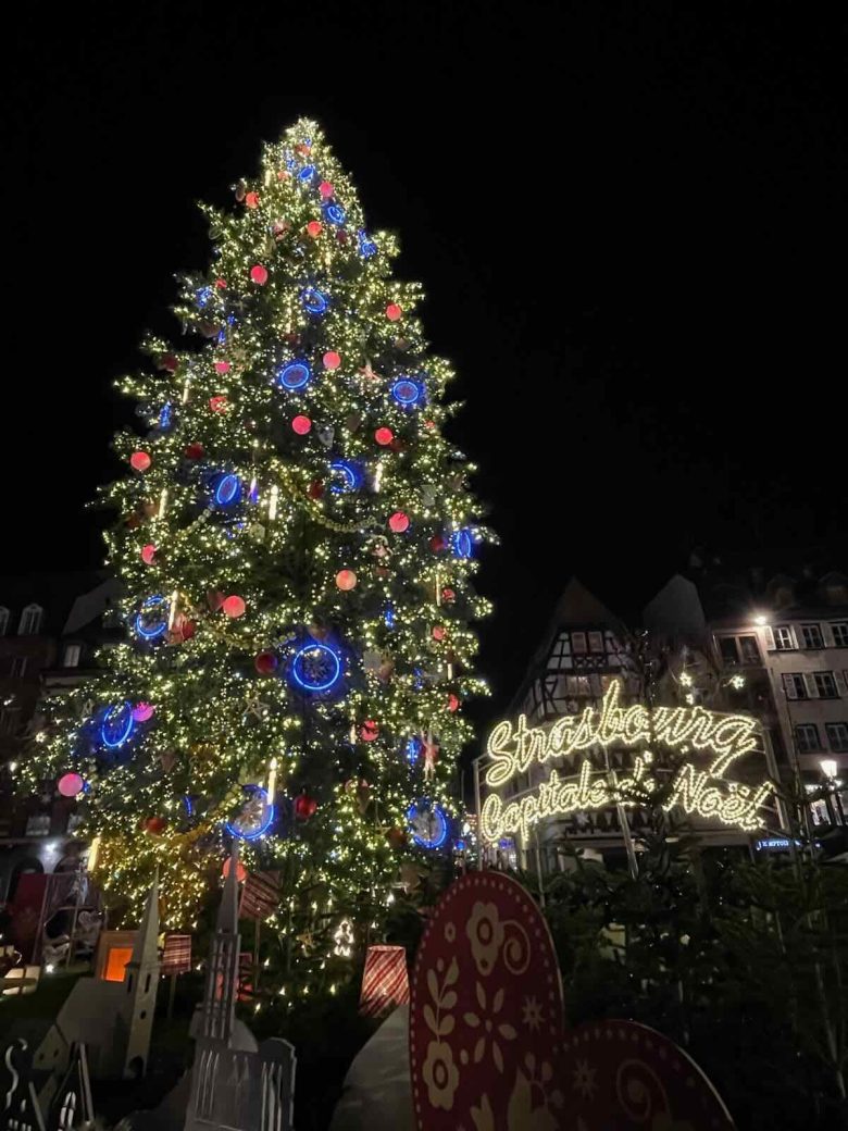 Christmas tree at Place Kleber in Strasbourg