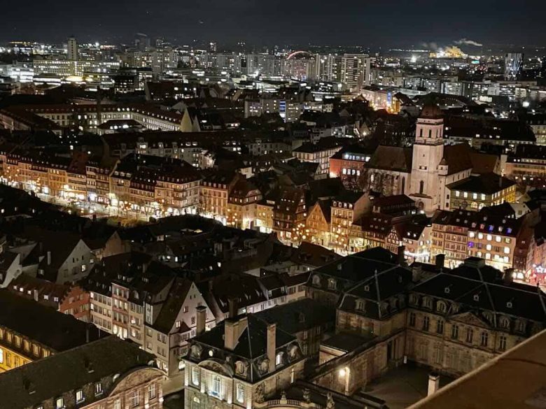 Strasbourg view at night