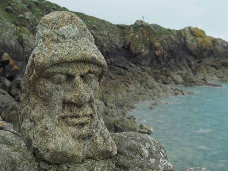 Sculptured rocks in Brittany
