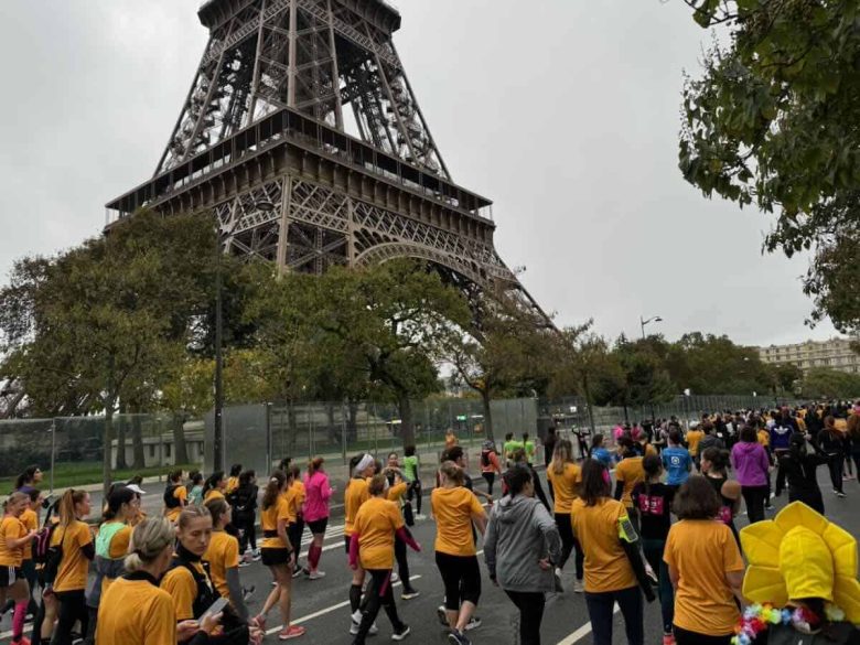 Heading to the start line of La Parisienne