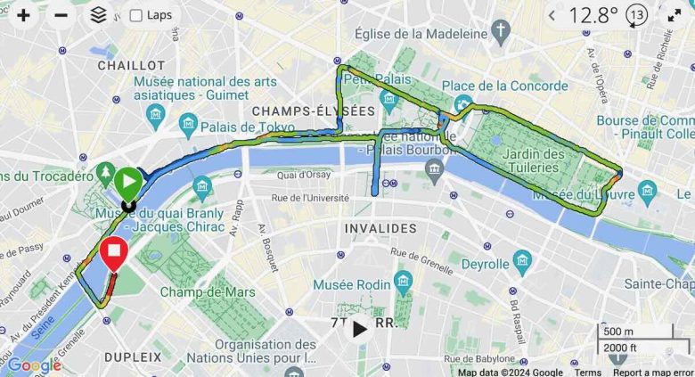 Screenshot from my Garmin Connect tracking. Google and the Google logo are registered trademarks of Google LLC, used with permission.