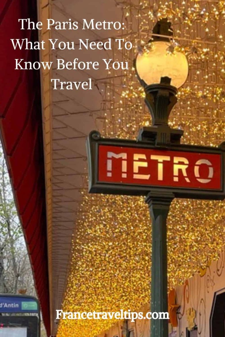 The Paris Metro: What You Need To Know Before You Travel-photo of Metro station for Pinterest