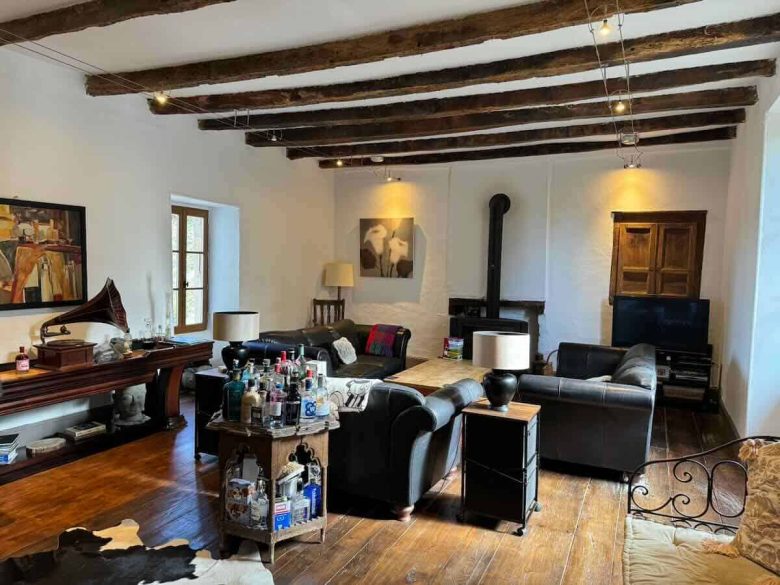 Lounge in the DuPrem farmhouse