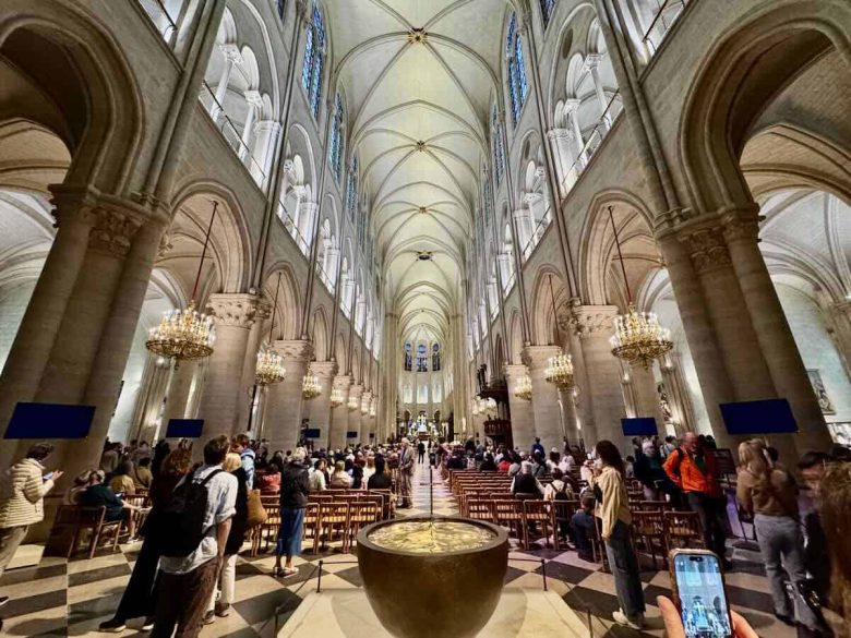 Restored Notre Dame Cathedral Paris