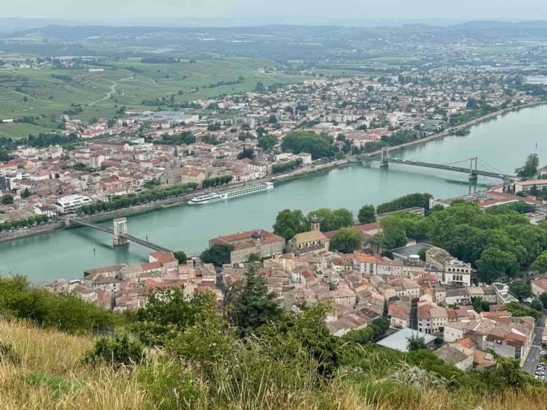 View of Tain-L’Hermitage and Tournon-sur-Rhone