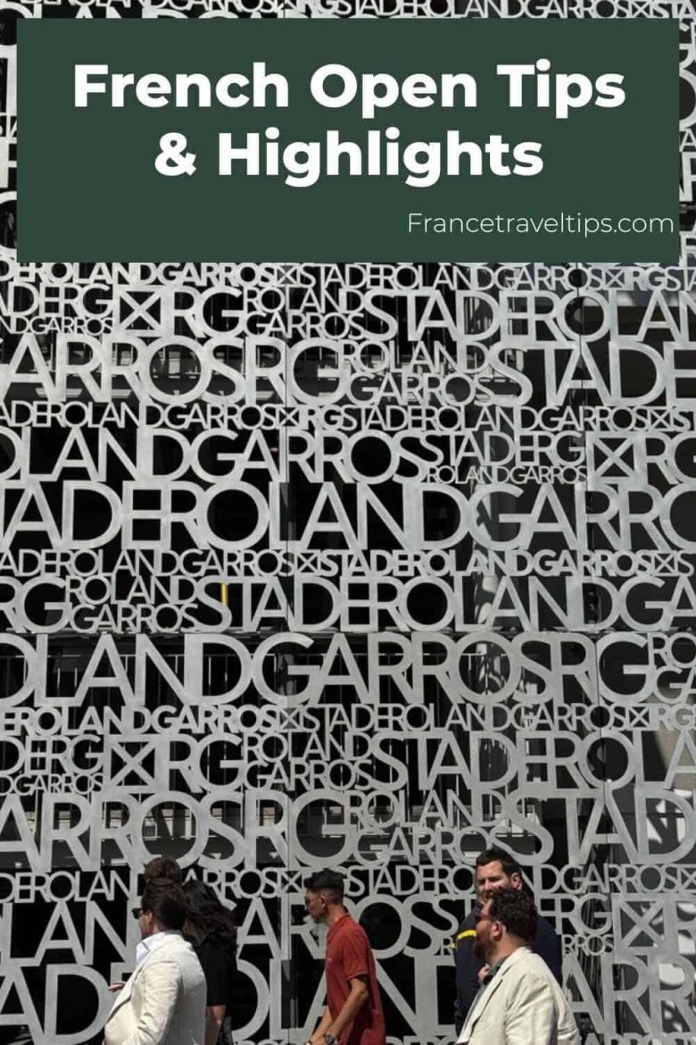 Aluminum letters at Centre Court-French Open