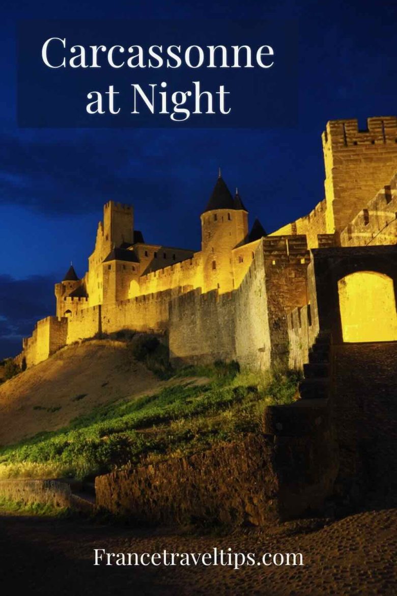 Carcassonne at night-Pin for Pinterest